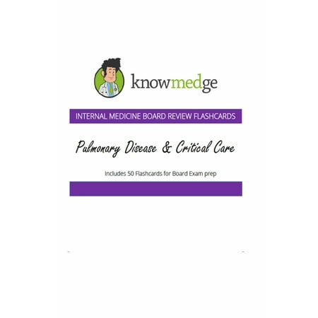 Internal Medicine Board Review Flashcards: Pulmonary Disease & Critical Care - (Best Way To Study For Internal Medicine Boards)