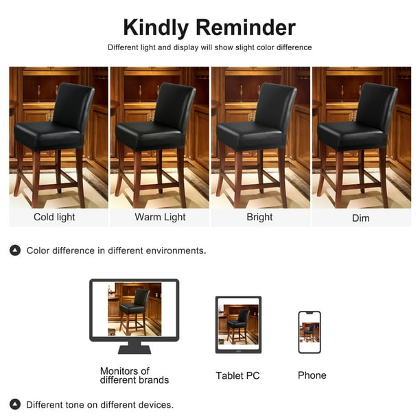 Unique Bargains Waterproof Bar Stool Covers for Counter Height Side Chair Covers