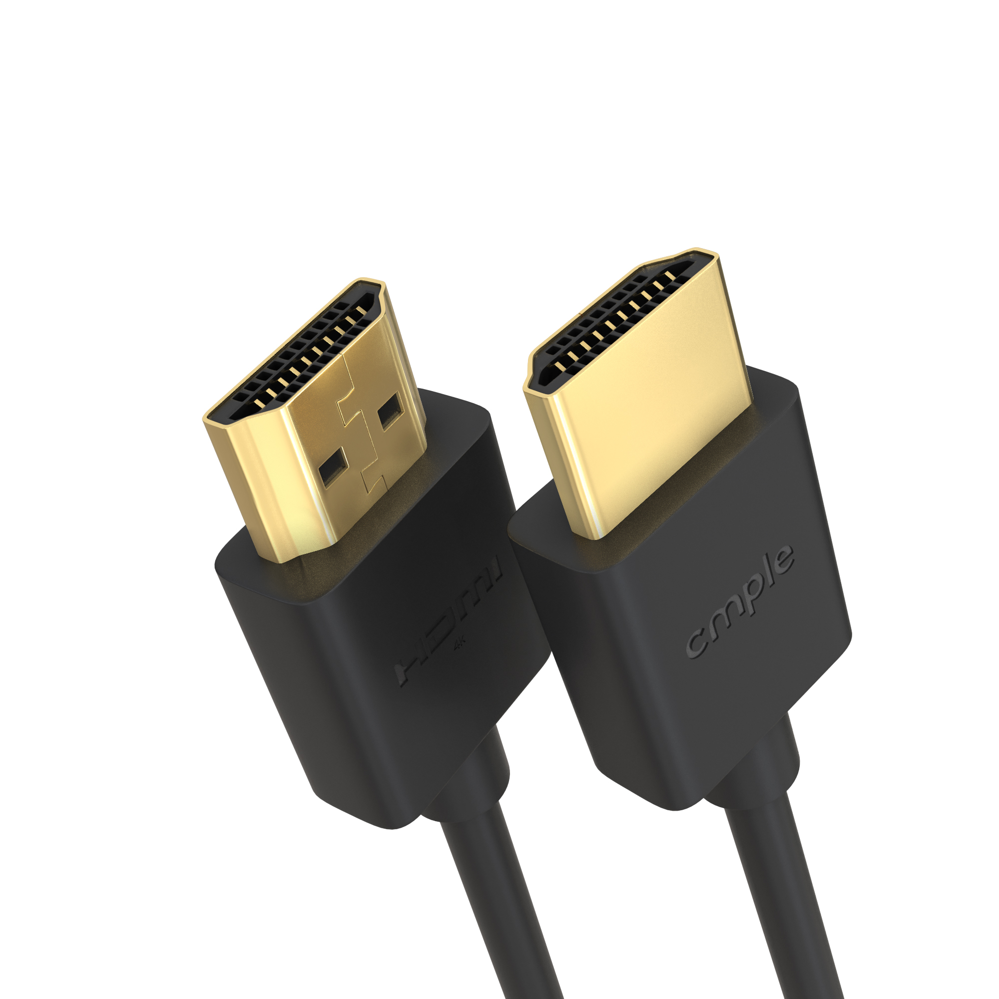 Cmple 4K HDMI Cable 6 ft, 2-Pack Ultra Thin photo 4