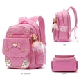 thumbnail image 2 of Mochila para niñas, mochilas impermeables niños, bolsa escolar niños (grande, rosa-A), 2 of 3
