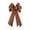 Coffee, variant on Large Velvet Christmas Bow with Gold Trim, 20.87 Inch Decorative Tree Topper Ornament for Wreath Gift Topper Indoor Holiday Home Decoration