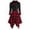 Multicolor, variant on All Checkered Dress for Womens Plus Size Fall Dresses Plaid Tie Shirt Dress Long Sleeve Slim Turn-Down Collar Tunic Tops Asymmetrical High Low Irregular Dress