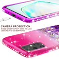 thumbnail image 5 of Compatible for Samsung Galaxy S20 Case, with [Tempered Glass Screen Protector] SOGA Diamond Liquid Quicksand Cover Cute Girl Women Phone Case - Pink / Purple, 5 of 5
