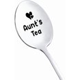 thumbnail image 1 of Birthday Mothers Day Gifts for Aunt from Niece Nephew Best Aunt's Tea Spoon for Aunts Auntie Christmas Gift for Aunt Aunty Tea Lovers Gifts for Aunt Dessert Coffee Spoons, 1 of 6