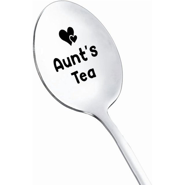 Birthday Mothers Day Gifts for Aunt from Niece Nephew Best Aunt's Tea Spoon for Aunts Auntie Christmas Gift for Aunt Aunty Tea Lovers Gifts for Aunt Dessert Coffee Spoons
