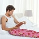 thumbnail image 5 of Balery Strawberry Cake Pantalones de pijama para hombre, pijama ultraligero, pantalón de descanso-Medium, 5 of 6