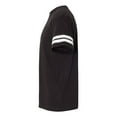 thumbnail image 3 of Adult Men Football Fine Jersey Tee Color Black Solid/ White 2X-Large Size, 3 of 5
