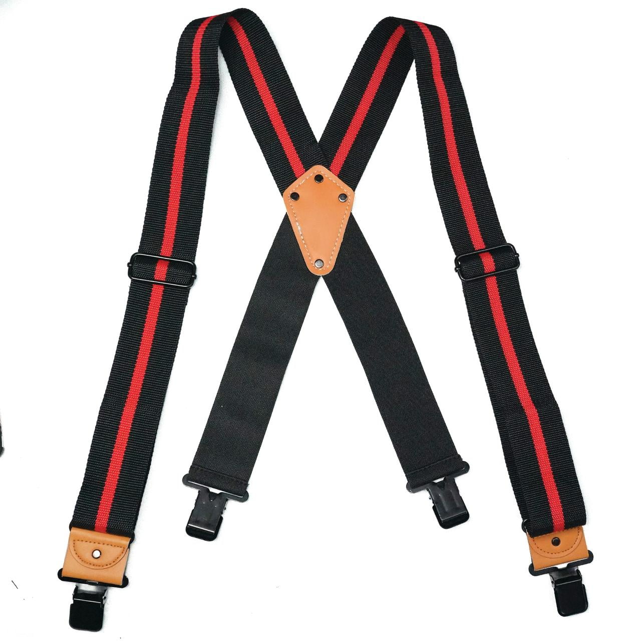 Melo Tough Y back suspenders airport friendly Suspenders,NO buzz with  Plastic Clip 1.5 inch fully elastic braces