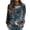 Navy, variant on Bibifish Womens Tie Dye Sweatshirt Printed Crewneck Long Sleeve Pullover Casual Loose Fit Spring Fall Comfortable Pullover Tops For Ladies