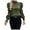 Army Green, variant on ATOYSOY Trendy Solid Color Striped Tops Casual Elegant Puff Sleeve Business Tees Mock Neck Button Pullovers Outwear Fall Loose Satin Shirts for Women Beige S