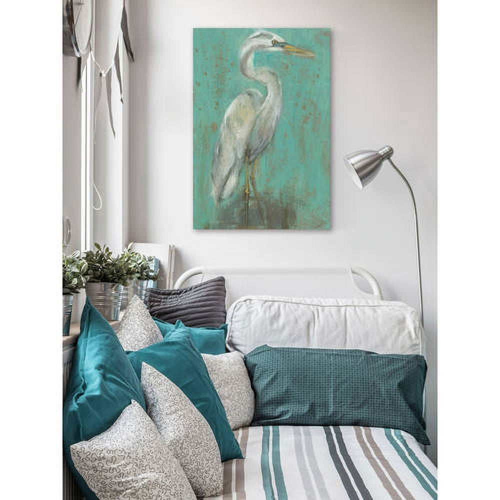 "Seaspray Heron I" Painting Print on Wrapped Canvas