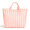 Beige Pink Stripe, variant on PVC Tote Bag for Women,Plastic Tote Bags for Shopping,Travel,Work,Classic Woman Handbags with Inner Pocket,Eco-Friendly Gift Bag for Ladies,Mom,Sister,Besties(Orange Pink Stripe)