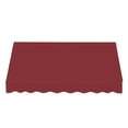 thumbnail image 2 of Awntech 6.38 Ft Dallas Retro Straight Slope Fixed Awning with Anodized Arms (76.5in x 18in x 36in), Burgundy, 2 of 5