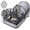 GREY, variant on Portable Cat Playpen with Surround Tunnel, 2 Connected Enclosed Spaces, Breathable Mesh Tent, Indoor & Outdoor Use
