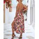 thumbnail image 5 of Vestido sin mangas con escote en V, vestido sin mangas con escote en V, vestido con estampado floral, vestido dividido elaborado con cuidado, 5 of 7