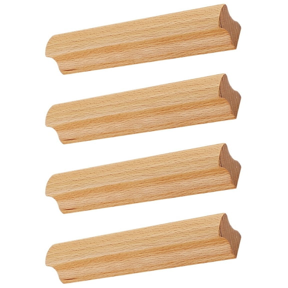 4 Pcs Solid Wood Drawer Handle Vanity Table Wood Drawer Pulls Wooden Drawer Knobs Cabinet Handles Wooden Handles