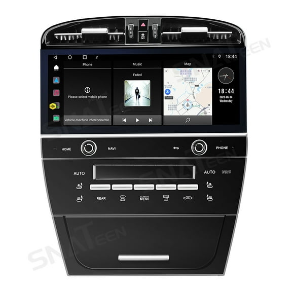 12.3 inch Carplay Screen/Radio/Multimedia Player for Porsche Cayenne 2003-2009 models Universal Car Navigation/GPS Upgrade HeadUnit Android Display HD Touch Screen Replace System