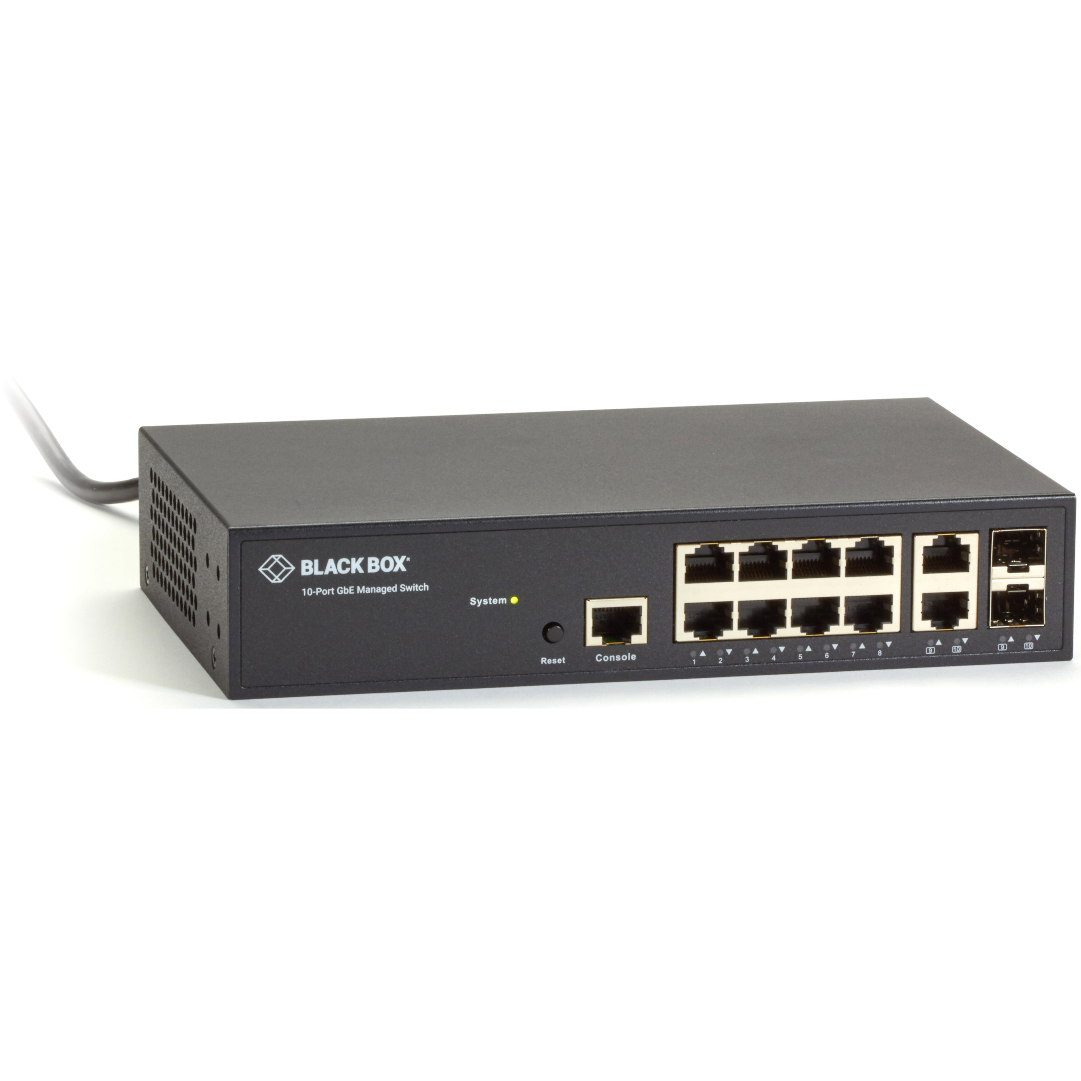 Black Box Gigabit Managed Switch, 10Ports