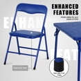 thumbnail image 4 of Homy Casa 5-Piece Kids Folding Table and Chairs Set 24'', Colorful Metal Activity Set for Playroom, Classroom, 4 of 8