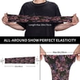 thumbnail image 4 of Goofa Orchids Flowers Pattern UV Sun Protection Arm Sleeves, UPF 50 Sports Cooling Arm Compression Sleeves for Men Women Teenager, 4 of 8