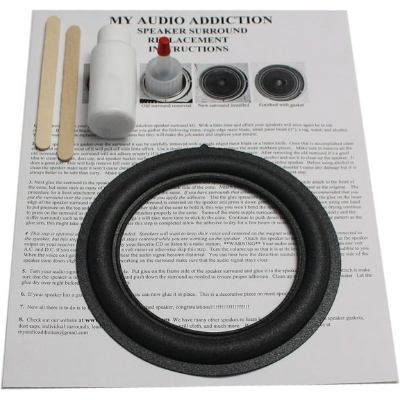 Foam Speaker Surround Repair Kit for Lexus 2001-2007 LX 470 Rear Sub Woofer