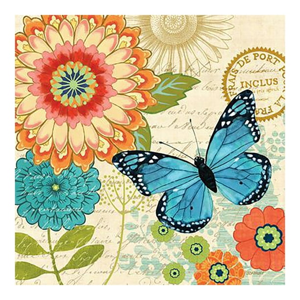 Cuadros Decorativos 5D DIY mariposas taladro redondo completo diamante pintura Kit artesanía hogar pared decoración JShteea Nuevos Originales