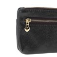 thumbnail image 5 of Unique Bargains 1 Pc Coin Purse Wallet Portable Symmetrical Three Zipper Pocket Coin Purse Pouch Black, 5 of 5