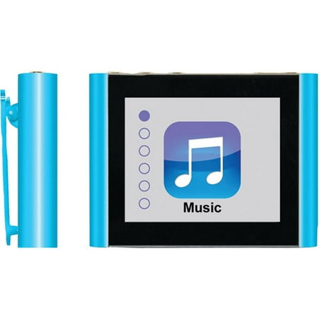 Eclipse Fit Clip Plus 8GB 1.8" MP3 + Video Player, Blue - Walmart.com