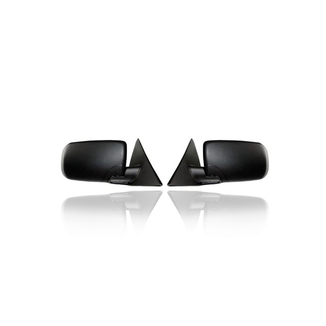 Door Mirror - Compatible/Replacement for '99-05 BMW 3-Series Sedan - Powered, Non-Heated, Manual-Folding Without Memory - Pair, Left Driver + Right Passenger Set - 51168245128, 51168245125