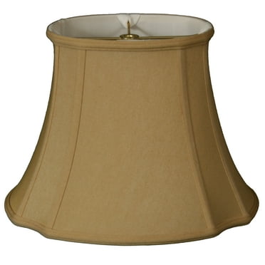 Royal Designs 13" Oval Inverted Corner Lamp Shade Antique Gold