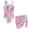 Easter Eggs Floral Pink, variant on SEANATIVE 7-8 Year Kid Girl Swimsuit with Mesh Skirt Coverup One Piece Bathing Suit Comfortable Stretch Summer Swimwear with Adjustable Strap, Tropical Hibiscus Floral Palm Leaf