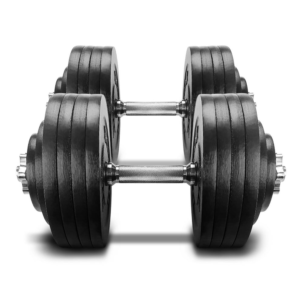 Yes4All 200 lb Adjustable Dumbbell Weight Set Cast Iron Dumbbell (a