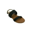 thumbnail image 4 of Victoria K Womens Fashion Braided Sandals, Spring Flat Sandals, 4 of 4