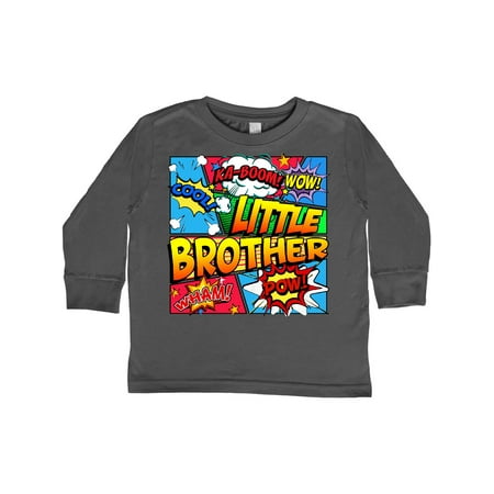 

Inktastic Little Brother Comic Book Gift Toddler Boy Girl Long Sleeve T-Shirt