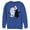 Royal Blue, variant on Men's Lost Gods Decorating wth Yeti  Sweatshirt Charcoal Heather Medium