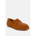 thumbnail image 2 of Ohrid Real Suede Leather  Faux Fur Flat Loafers, 2 of 10