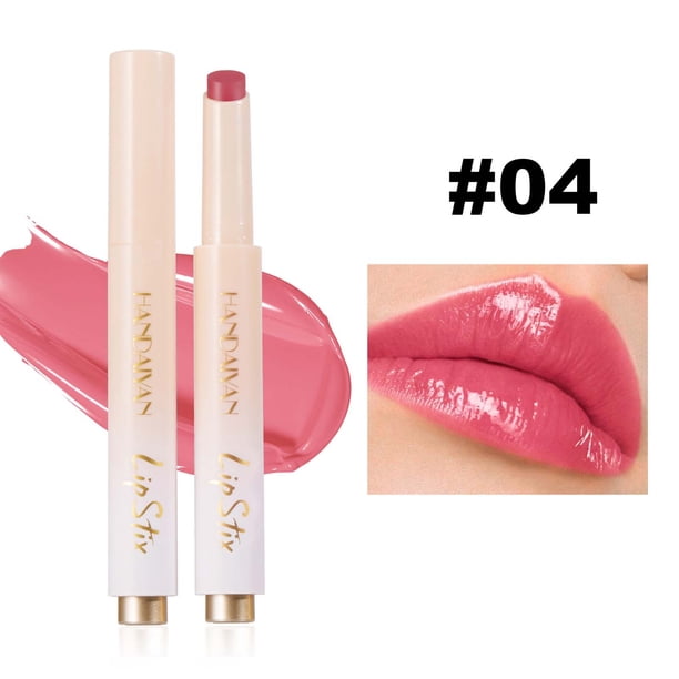 Lápiz labial de 8 colores Mirror Water Gloss Lipstick Press - Bálsamo labial hidratante Maquillaje de labios 1.8ga Lápiz labial