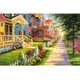 thumbnail image 1 of Cuadros Decorativos 5D DIY diamante pintura calle casa completo redondo taladro mosaico arte imagen decoración JShteea Nuevos Originales, 1 of 8