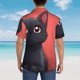 thumbnail image 4 of Balery Cute Black Kitten Cartoon Camisas hawaianas de manga corta para hombre, camisas playeras de corte holgado, camisas de vacaciones con botones,Large, 4 of 7