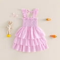 thumbnail image 5 of gdxvjhbj Robe Fillette Tout-Petit Tulle Fleur Princesse Robe de Mariage pour Tout-Petit et Bébé Fille 2T 3T (Rouge,2-3 Ans), 5 of 5