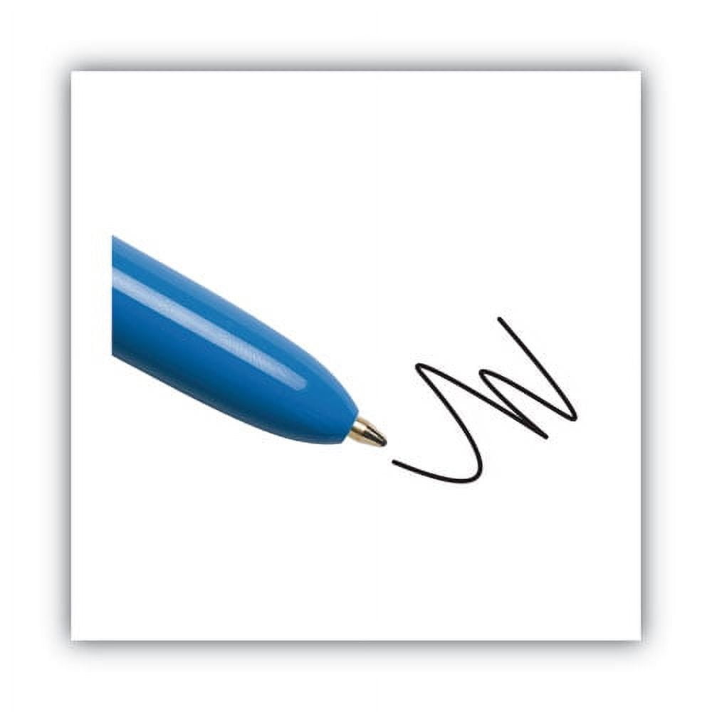 BIC Multi-Function Ballpoint Pen, 1 mm, Black/blue/green/red Ink, Blue Barrel,Bundle of 5 Each