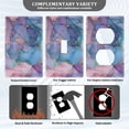 thumbnail image 3 of Yayeee Blank Wall Plate Cover 1-Gang 4.5"x2.7" Home Unused Decorative Outlet, Pink Marble Pattern, 3 of 7