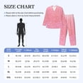 thumbnail image 4 of Fotbe Sparkly Pink Glitter Pijama de Hombre con Estampado de Manga Larga, Conjunto de 2 Piezas, Ropa de Dormir Suave y Cómoda con Bolsillos-X-Large, 4 of 7
