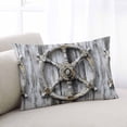thumbnail image 2 of Rudder Coastal Throw Pillow Cover 24 x 36 Inch Decorative Pillow Cover Vintage Nautical Beach Summer Ocean Lumbar Pillowcase Seasonal Rectangle Cushion Case for Couch Sofa Bed Living Room, 2 of 7