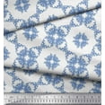 thumbnail image 2 of Soimoi Poly Georgette Fabric Leaves & Floral Geometric Fabric Prints by Yard 52 Inch Wide, 2 of 3