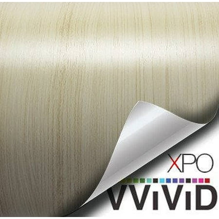 - White Maple Wood Grain Faux Finish Textured Vinyl Sticker Architectural Vinyl Adhesive Tile Wall Decor Decal VViViD