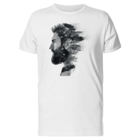 Paintography Of Bearded Man T-Shirt Men -Image by Shutterstock, Male x-Large