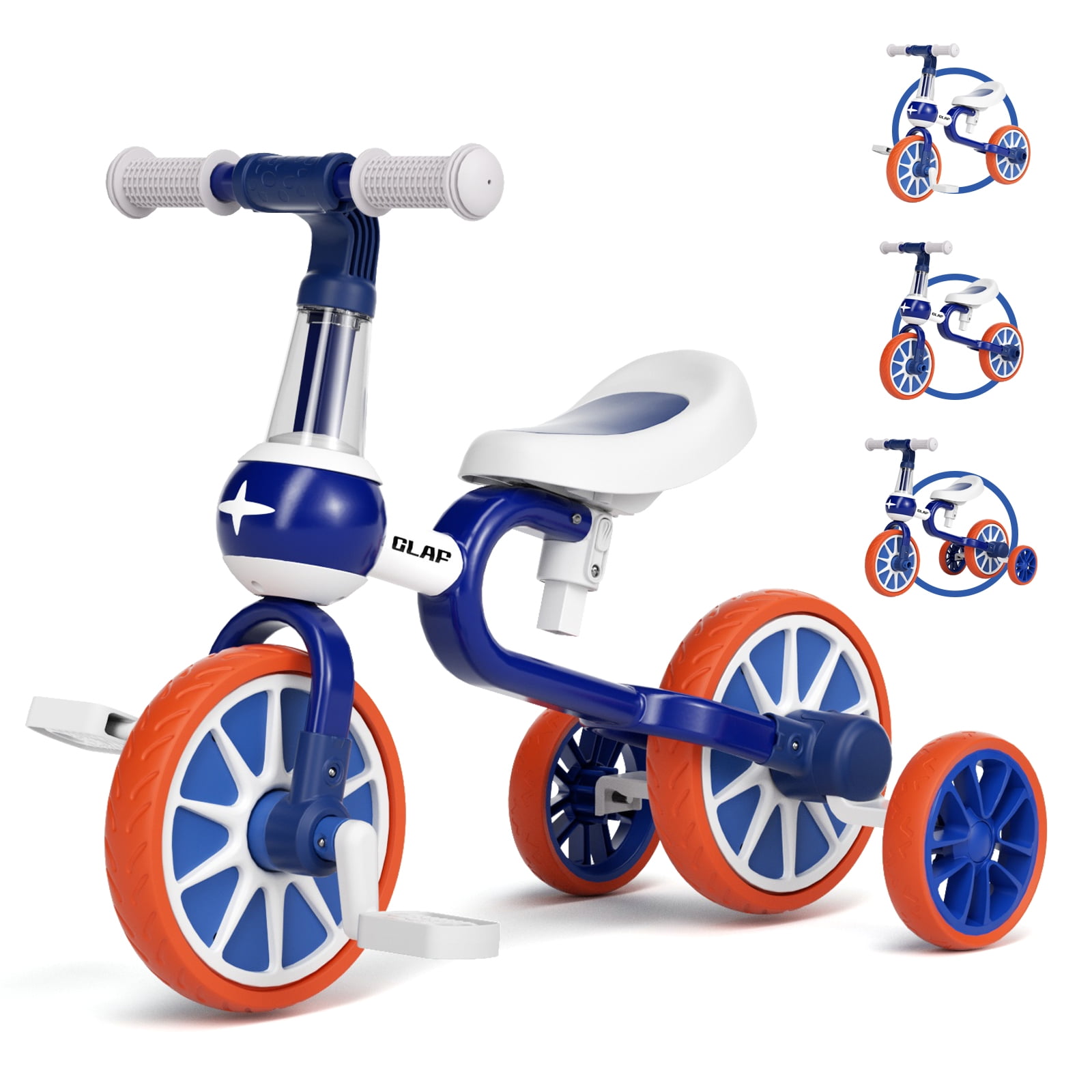 KORIMEFA 3 in 1 Toddler Bike for 14 Years Old Boy Girl Toddler
