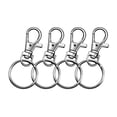 thumbnail image 3 of AMERTEER 30 Pcs Keychain  Metal Polishing Keychain Of Detachable Rings Hooks With Swivel, 3 of 6