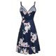 thumbnail image 4 of Vestido HUOGUO, sin mangas, cuello en V, estampado casual, para mujer, 4 of 5